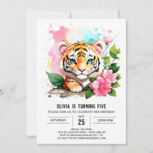 Invitación de cumpleaños editable para pequeños ti