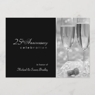 Invitación de cumpleaños elegante para aniversario