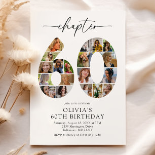 Invitación de cumpleaños elegante para el capítulo