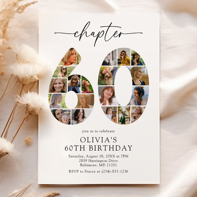 Invitación de cumpleaños elegante para el capítulo (Subido por el creador)