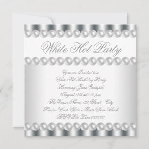 Invitación de cumpleaños elegante y candente en bl