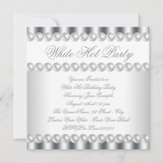 Invitación de cumpleaños elegante y candente en bl