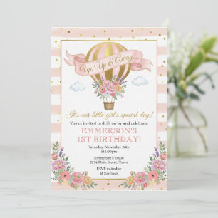 Invitación de cumpleaños en globo aerostático, Vue