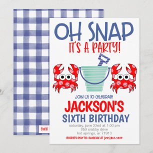 Invitación de cumpleaños en la playa