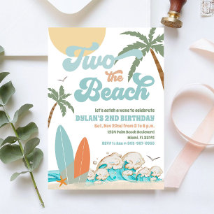 Invitación de cumpleaños en la playa