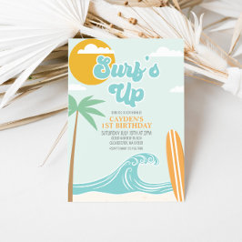 Invitación de cumpleaños en la playa Surfs Up