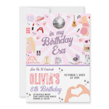 Invitación de cumpleaños en mi era de cumpleaños