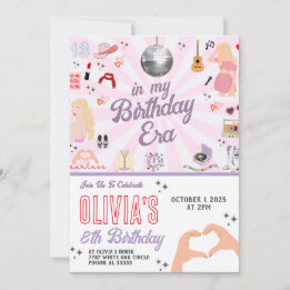 Invitación de cumpleaños en mi era de cumpleaños