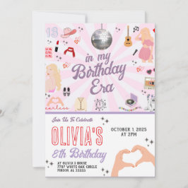 Invitación de cumpleaños en mi era de cumpleaños