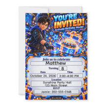Invitación de cumpleaños en modo AnimatedLabbs Kai