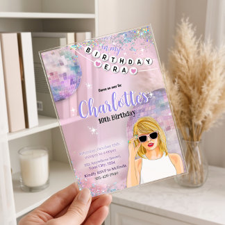 invitación de cumpleaños ERA swift inspirada