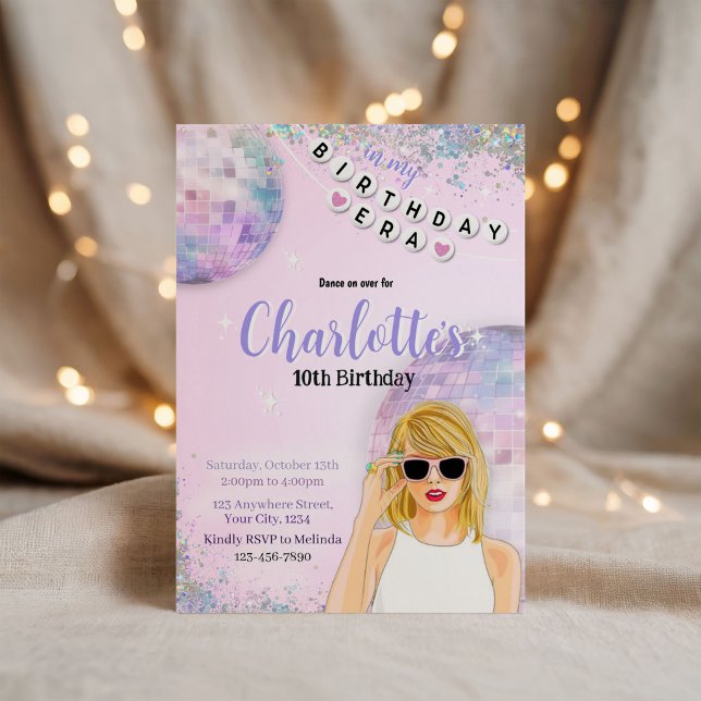 invitación de cumpleaños ERA swift inspirada (Subido por el creador)