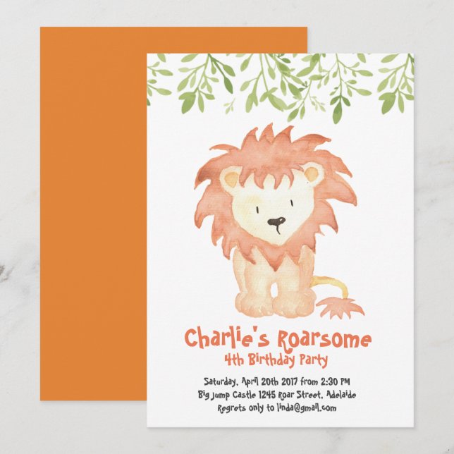 Invitación de cumpleaños extraordinaria (Anverso / Reverso)