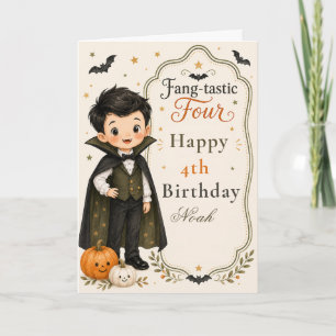 Invitación de cumpleaños Fang‑tastic Four