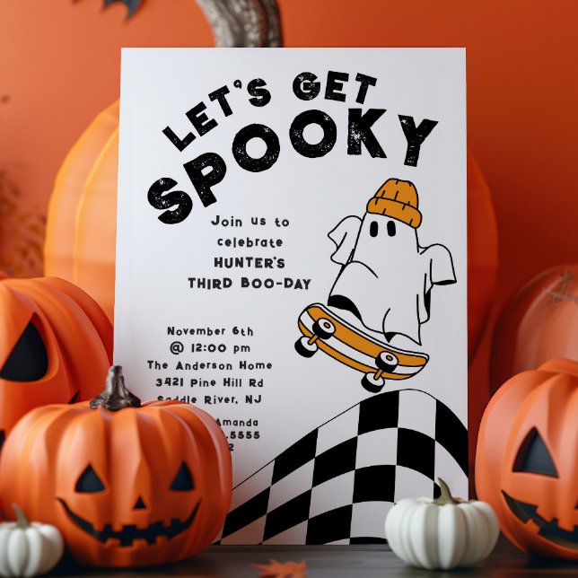 Invitación de cumpleaños fantasma fantasmal (Subido por el creador)