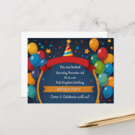 Invitación de Cumpleaños Feliz 