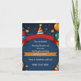 Invitación de cumpleaños feliz