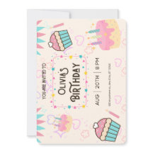 Invitación de Cumpleaños Feliz pnik