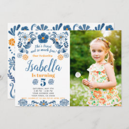 Invitación de cumpleaños Fiesta con foto