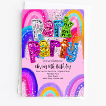 Invitación de Cumpleaños Fiesta en el Parque