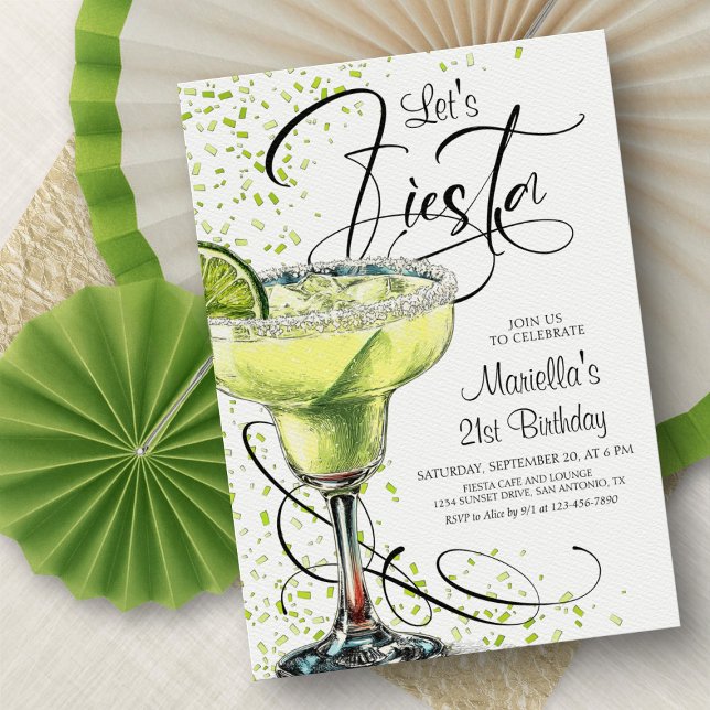 Invitación de cumpleaños Fiesta Margarita (Subido por el creador)
