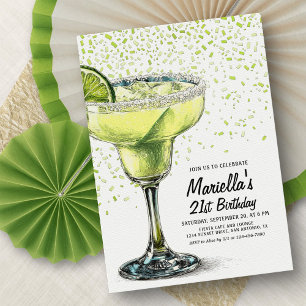 Invitación de cumpleaños Fiesta Margarita