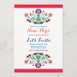 Invitación de cumpleaños Fiesta Mexicana
