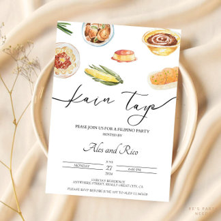 Invitación de cumpleaños filipino Filipinas