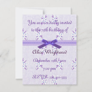 Invitación de cumpleaños floral
