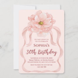 Invitación de cumpleaños Floral 30