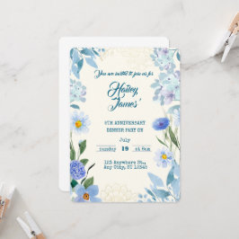 Invitación de cumpleaños floral dulce para niños