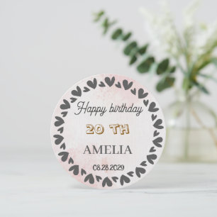 Invitación de cumpleaños floral moderna Diseño d