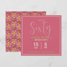Invitación de Cumpleaños Floral para Fiesta | Tarj