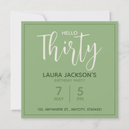 Invitación de Cumpleaños Floral | Tarjeta Personal