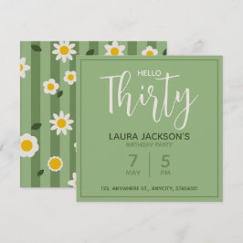 Invitación de Cumpleaños Floral | Tarjeta Personal