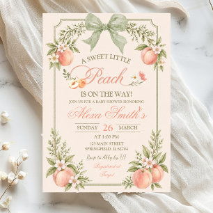 Invitación de Cumpleaños Floral Verde Salvia Dulce