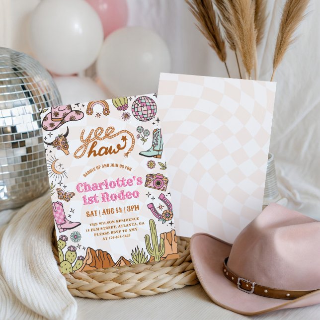 Invitación de cumpleaños Girl 1st Rodeo (Subido por el creador)