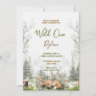 Invitación de cumpleaños infantil de animal del bo