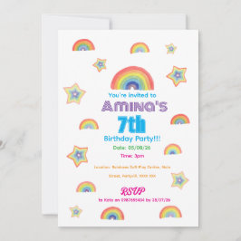 Invitación de cumpleaños infantil de Magia del Arc