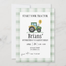Invitación de cumpleaños infantil para empezar tu 