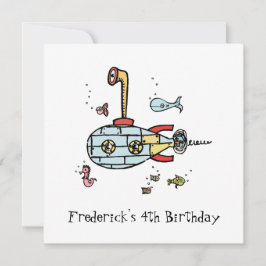 Invitación de cumpleaños infantil personalizada de