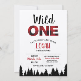 Invitación de cumpleaños inicial de búfalo - salva