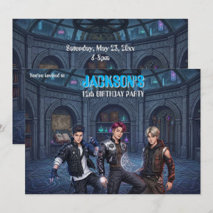 Invitación de cumpleaños inspirada en K-Pop corean