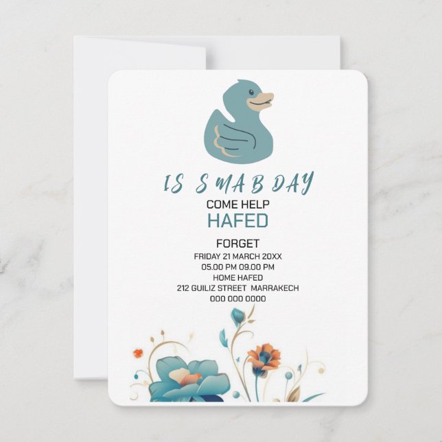 Invitación de cumpleaños Invitación de cumpleaños  (Anverso)