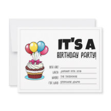Invitación de cumpleaños | Invitación personalizab