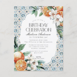Invitación de cumpleaños italiana costera de baldo