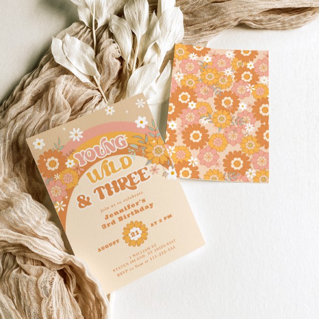 Invitación de cumpleaños joven silvestre y tres re (Subido por el creador)