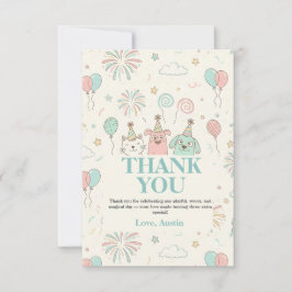 Invitación de cumpleaños juguetona dulce y para tr