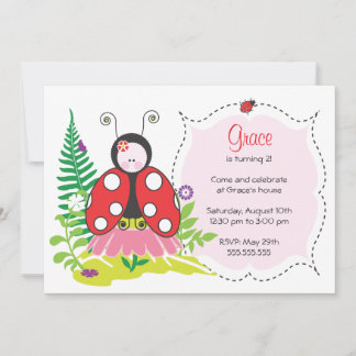 Invitación de cumpleaños - Ladybug