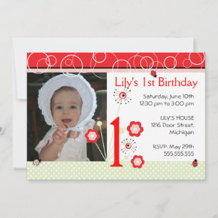 Invitación de cumpleaños - Ladybug